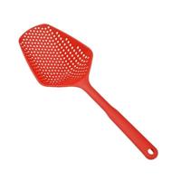 Kunststof afvoer schop Strainers water lekken Shovel keuken koken ijs schop vergiet (rood) Kunststof afvoer schop Strainers water lekken Shovel keuken koken ijs schop vergiet (rood)
