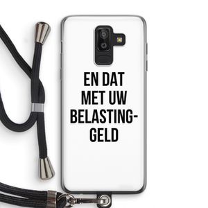 Belastinggeld: Samsung Galaxy J8 (2018) Transparant Hoesje met koord