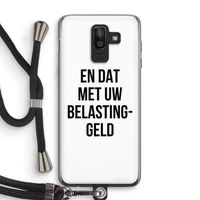 Belastinggeld: Samsung Galaxy J8 (2018) Transparant Hoesje met koord Belastinggeld: Samsung Galaxy J8 (2018) Transparant Hoesje met koord