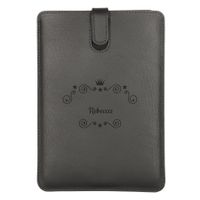 Leren iPad hoes met naam - iPad Mini 3 (Zwart) - thumbnail