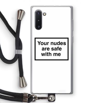 Safe with me: Samsung Galaxy Note 10 Transparant Hoesje met koord