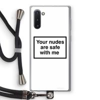 Safe with me: Samsung Galaxy Note 10 Transparant Hoesje met koord