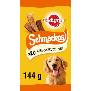 Schmackos Gevogelte 20 stuks dierensnack - Pedigree