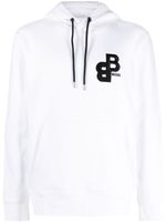 BOSS hoodie en coton à logo brodé - Blanc