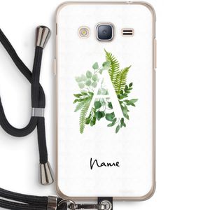Green Brush: Samsung Galaxy J3 (2016) Transparant Hoesje met koord