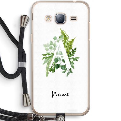 Green Brush: Samsung Galaxy J3 (2016) Transparant Hoesje met koord