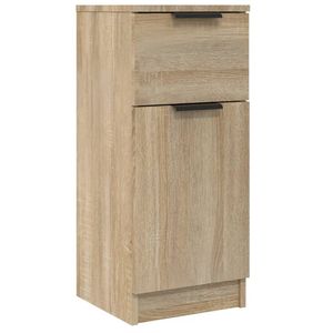 The Living Store Dressoir Sonoma Eiken - 30 x 30 x 70 cm - Bewerkt Hout