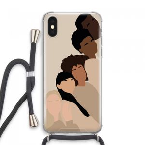 Sweet creatures: iPhone XS Max Transparant Hoesje met koord