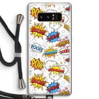 Pow Smack: Samsung Galaxy Note 8 Transparant Hoesje met koord