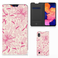 Samsung Galaxy A10 Smart Cover Pink Flowers