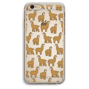 Alpacas: iPhone 6 Plus / 6S Plus Transparant Hoesje