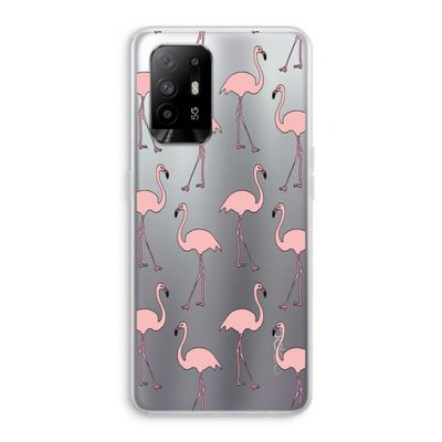 Anything Flamingoes: Oppo A94 5G Transparant Hoesje