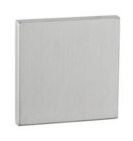 Paar vierkante blindrozetten 52x52x5mm rvs mat