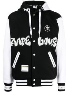 AAPE BY *A BATHING APE® veste à appliqué logo - Noir