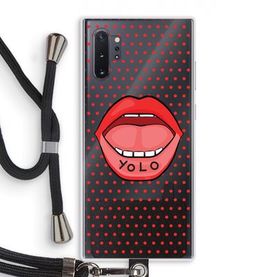 Yolo Denise: Samsung Galaxy Note 10 Plus Transparant Hoesje met koord