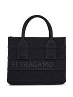 Ferragamo petit sac cabas à logo imprimé - Noir