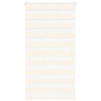 VidaXL Zebra blind 80x150 cm stofbreedte 75,9 cm polyester marmerbeige