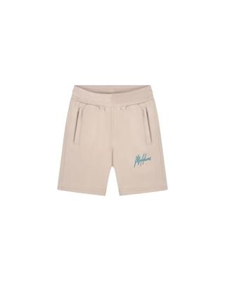 Malelions Zomer short jongens - taupe - Signature - gestreept