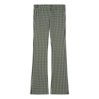 Indian Blue Jeans Meisjes flair broek pied de poule - Donker groen