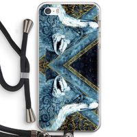Golden Fox: iPhone 5 / 5S / SE Transparant Hoesje met koord