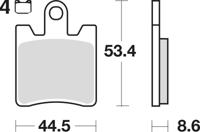 TRW Brake pad mcb 706 srm sintered metal