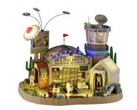 Halloweenminiatuur The Air & Space Novelties Hangar Museum 25x35x30 cm - Lemax