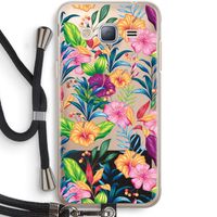 Tropisch 2: Samsung Galaxy J3 (2016) Transparant Hoesje met koord