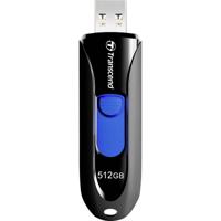 Transcend JetFlash® 790 USB-stick 512 GB Zwart, Blauw TS512GJF790K USB 3.2 Gen 2 (USB 3.1) - thumbnail