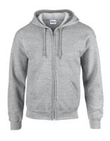 Gildan G18600 Heavy Blend™ Adult Full Zip Hooded Sweatshirt - Sport Grey (Heather) - 3XL