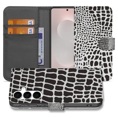 Samsung Galaxy S25 FE | Telefoonhoesje | Met pasjeshouder | Slangenprint Samsung Galaxy S25 FE | Telefoonhoesje | Met pasjeshouder | Slangenprint