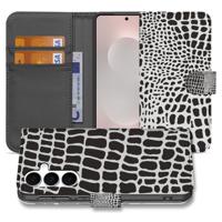 Samsung Galaxy S25 FE | Telefoonhoesje | Met pasjeshouder | Slangenprint