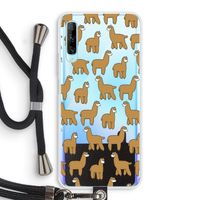 Alpacas: Huawei P Smart Pro Transparant Hoesje met koord