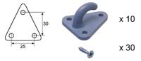 VALERYD dekzeilhaak fastening 10pcs. f. cover net w. screw