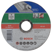 Bosch Accessoires doorslijpschijf metaal | 115 x1,6 | recht - 2609256314