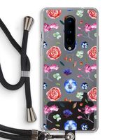 Bloemetjes: OnePlus 8 Transparant Hoesje met koord