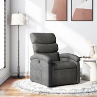 Fauteuil verstelbaar stof donkergrijs Fauteuil verstelbaar stof donkergrijs