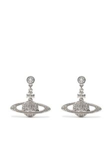 Vivienne Westwood boucles d'oreilles Orb à ornements en cristal - Argent