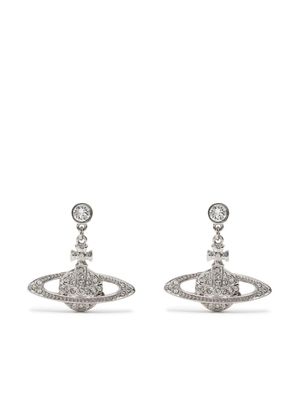 Vivienne Westwood boucles d'oreilles Orb à ornements en cristal - Argent