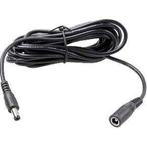Voeding Verlengkabel 3 meter zwart (stekker 5.5 x 2.1mm)