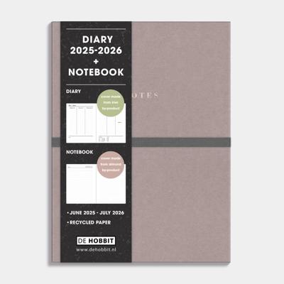 A5 Agenda 2025 - 2026 met Notitieboek