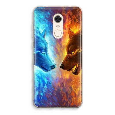 Fire & Ice: Xiaomi Redmi 5 Transparant Hoesje