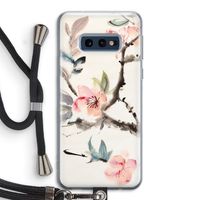 Japanse bloemen: Samsung Galaxy S10e Transparant Hoesje met koord