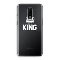 King zwart: OnePlus 7 Transparant Hoesje