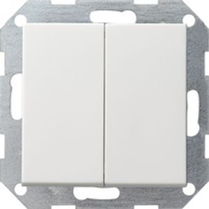 012503  - Series switch flush mounted white 012503