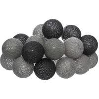 Lichtslinger/lichtsnoer met 16 decoratieve verlichte balletjes 3.5 cm - multi kleur mix - 255 cm Lichtslinger/lichtsnoer met 16 decoratieve verlichte balletjes 3.5 cm - multi kleur mix - 255 cm