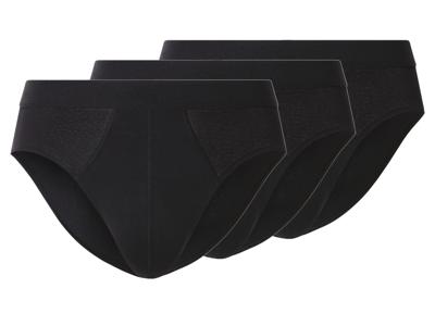 esmara Men Set van 3 heren onderbroeken (Zwart, L)