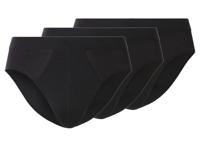 esmara Men Set van 3 heren onderbroeken (Zwart, L)