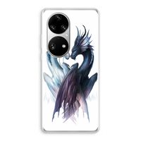 Yin Yang Dragons: Huawei P50 Pro Transparant Hoesje