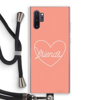 Friends heart: Samsung Galaxy Note 10 Plus Transparant Hoesje met koord
