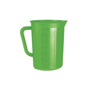 Keuken maatbeker/mengbeker - kunststof - groen - 1400 ml